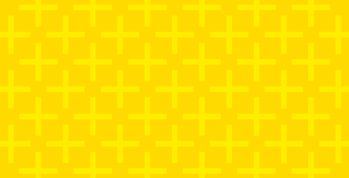 Yellow Plus Graphic Pattern
